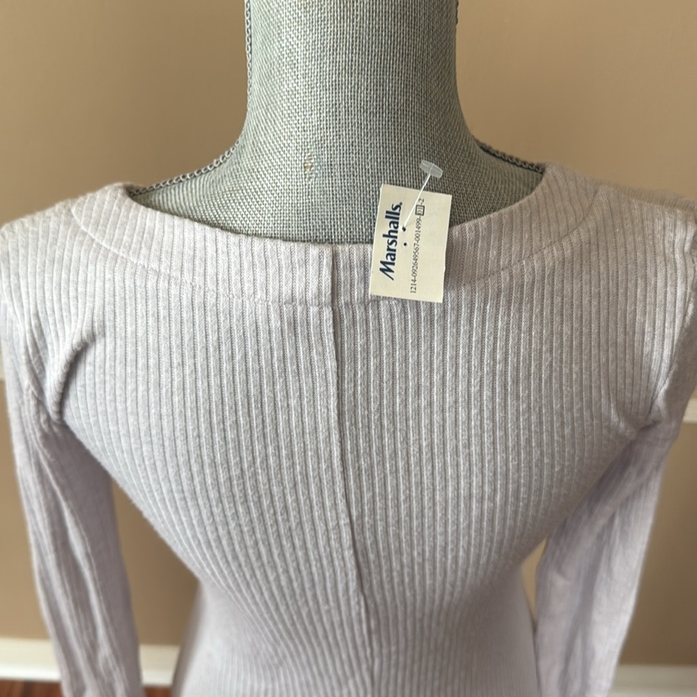 DOUBLE ZERO LONG SLEEVE BUTTON DRESS SIZE SMALL - Picture 9 of 12